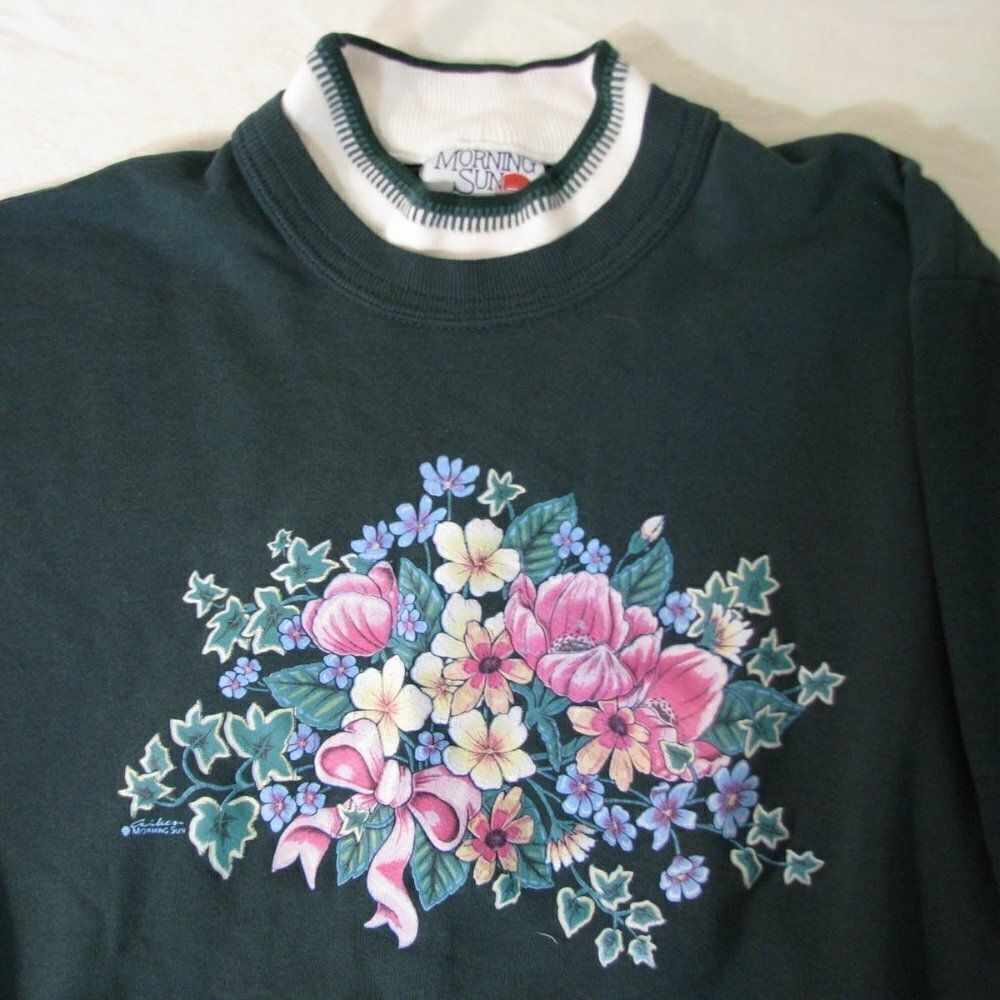 Vintage Morning Sun Floral Crewneck Sweatshirt